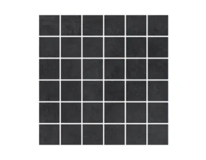 2-inch x 2-inch Ark Black Matte Square Porcelain Mosaics