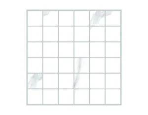 2-inch x 2-inch Statuario Matte Square Porcelain Mosaics