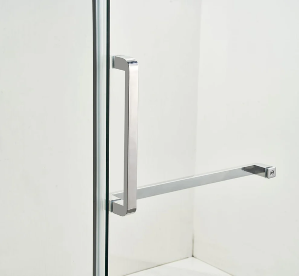 Chrome Frameless Shower Glass Door - Image 3