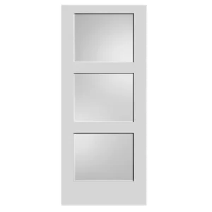 Frosted Glass 3 Panel Door