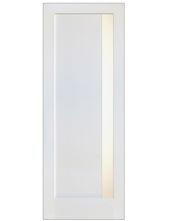 Luminous Frosted Panel Door