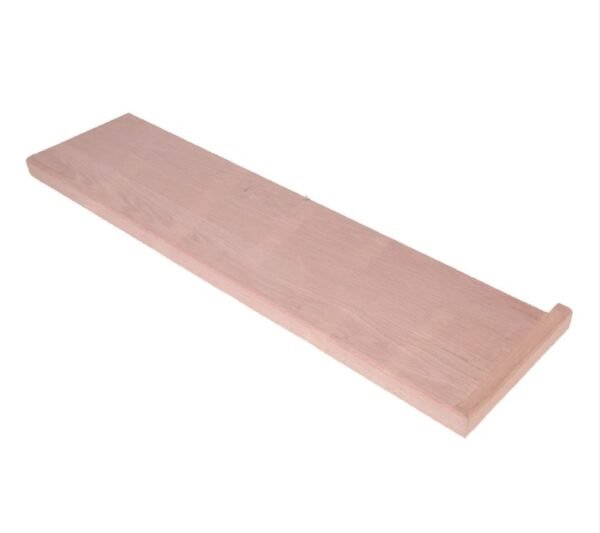 ST101-R Available in 42" or 48" Square Edge Treads with Front Return, Opens on Right Side Red Oak