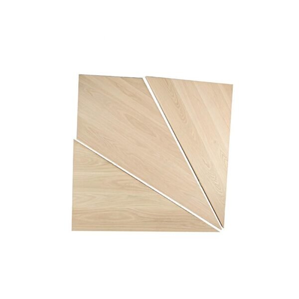 ST101-TR  Set of the Triangle and Rhombus Square Edge Right Turn Red Oak